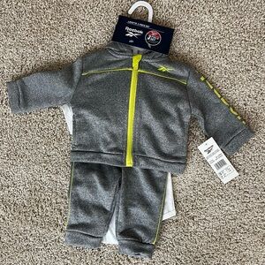 Reebok Infants 3 Piece Gray Track Suit Set - NWT